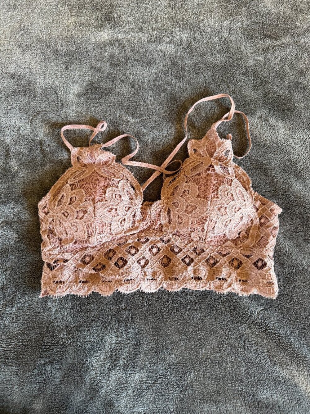 NWOT Anemone Bralette Rose Size Large L